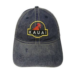 Kauai Strapback Hat Blue One Size Adjustable Embroidered Denim Headmost